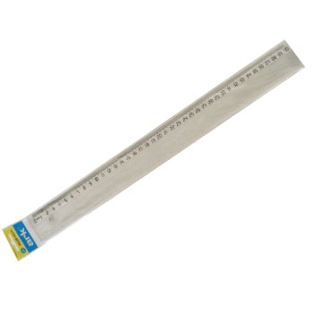 Régua de plástico cristal 40cm