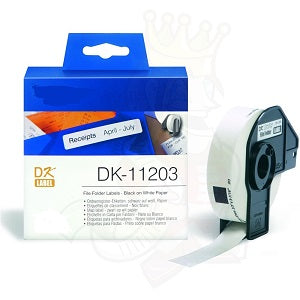 NCDK11203 White 17mmX87mm 300psc para Brother P-Touch QL1000 1050 1060