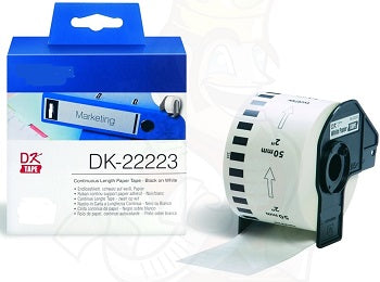 NCDK22223 White 50mmX30.48m para  Brother P-Touch QL1000 1050 1060