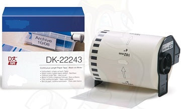 NCDK22243 White 102mmX30.48m para  Brother P-Touch QL1000 1050 1060
