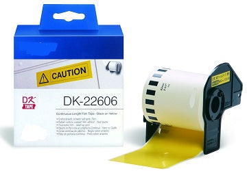 NCDK22606 Yellow  62mmX15.24m for Brother P-Touch QL1000 1050 1060