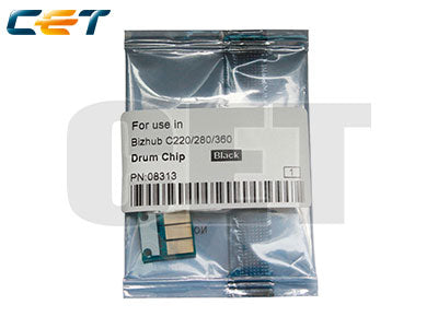 MICE8313 CET Drum Chip Black Konica Minolta Bizhub C220,C280,C360