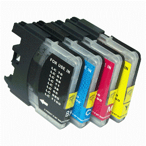 ARLC1100/985Y Yellow para Brother LC61,LC980, LC1100, LC985 ALTA CAPACITA