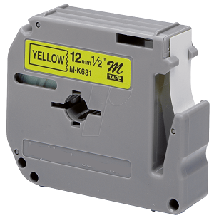 NCPF-MK631BZ Laminato Black-Yellow 12mmX8m Brother label#MK-631BZ
