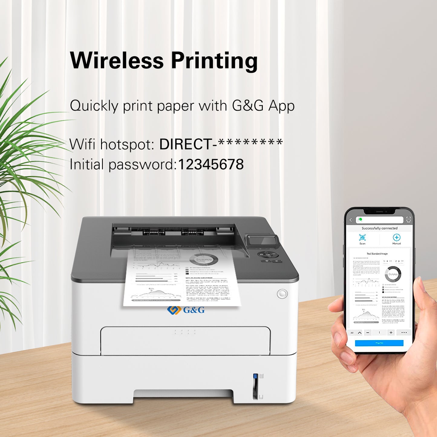 GGP4100DW G&G P4100DW Single Funzione A4,33ppm ,Wi-Fi