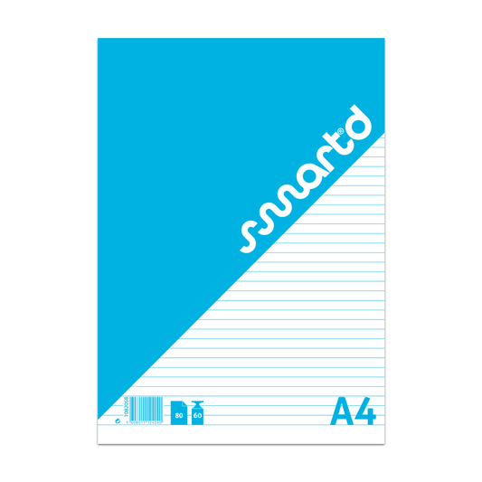 Bloco de Notas A4 Pautado SmartD 80 Folhas