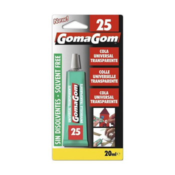 Bisnaga de cola universal transparente GomaGom 25 de 20ml