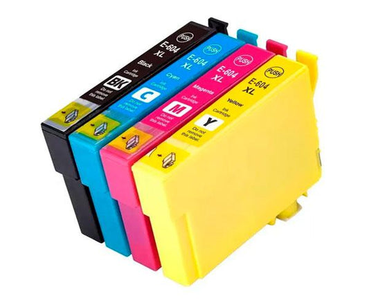 Pack 4 Tinteiros Compatíveis Epson 604 BK/C/M/Y